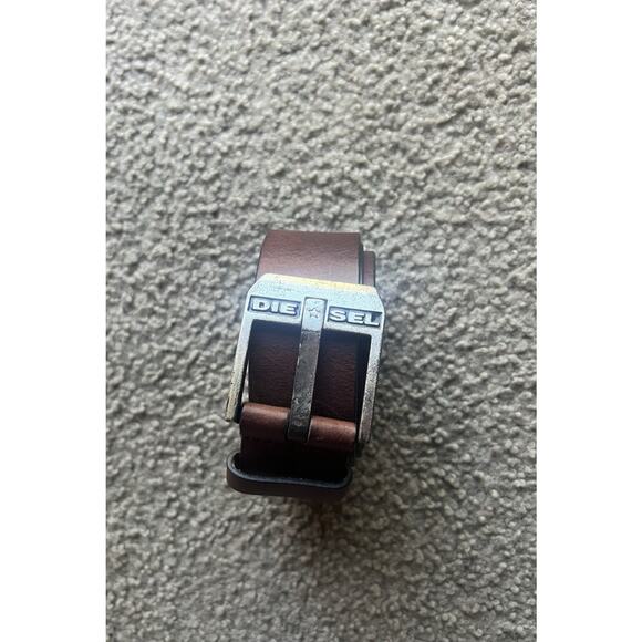 Diesel Men’s Leather Belt Brown 100% Cowhide Made in Romania Size 100/40 - Picture 1 of 8